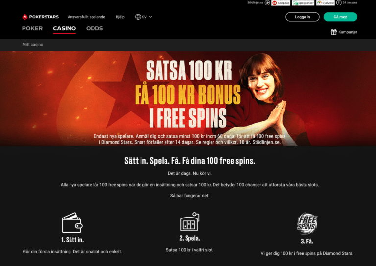 pokerstars casino bonus