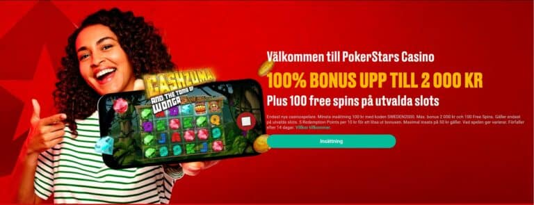 pokerstars välkomstbonus