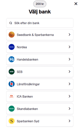 Välj din bank