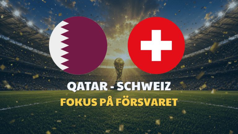 Qatar – Schweiz: Speltips & Odds VM 2026