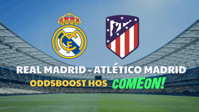 Speltips: Real Madrid – Atlético Madrid 22/3 (Oddsboost)