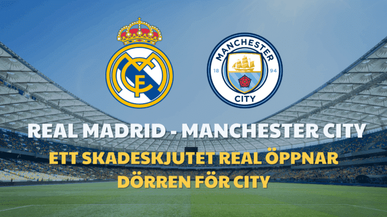 Speltips: Real Madrid – Manchester City 10/12
