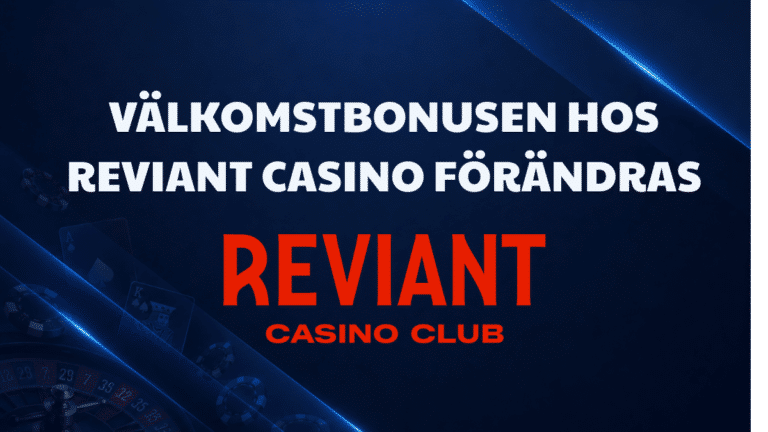 Välkomstbonusen hos Reviant har fått nya villkor