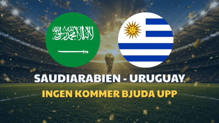 Saudiarabien – Uruguay: Speltips & Odds VM 2026
