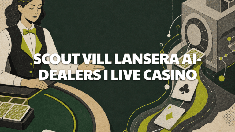 Scout Gaming planerar AI-dealers i Sverige under 2026