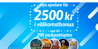 200 Omsättningsfria Jackpottspins & Bonus