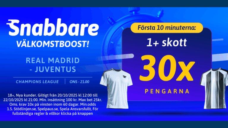 Speltips Real Madrid – Juventus 22/10
