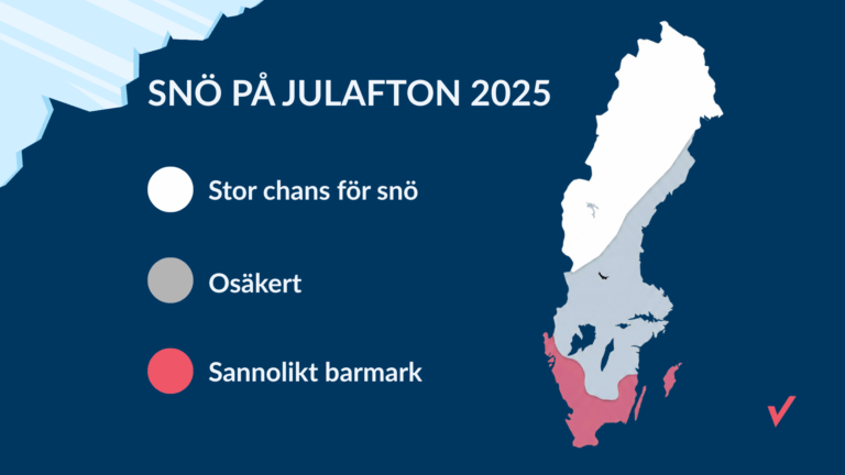 snö på julafton 2025