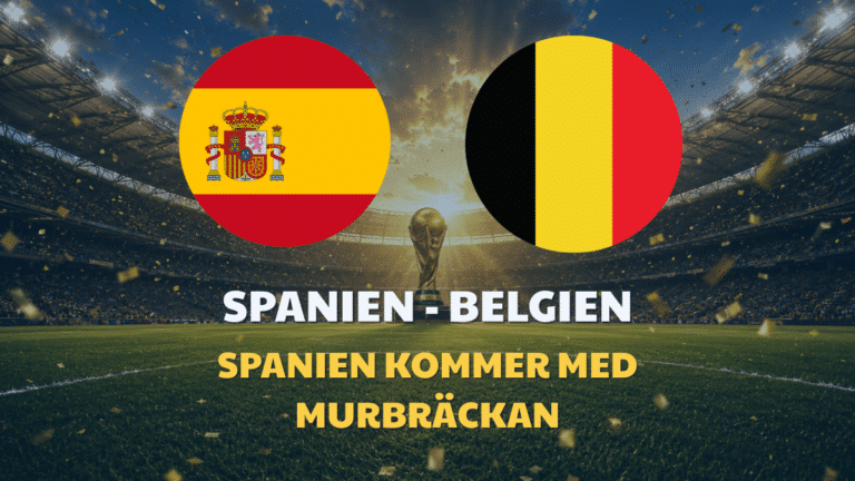 Spanien – Belgien: Speltips & Odds VM 2026