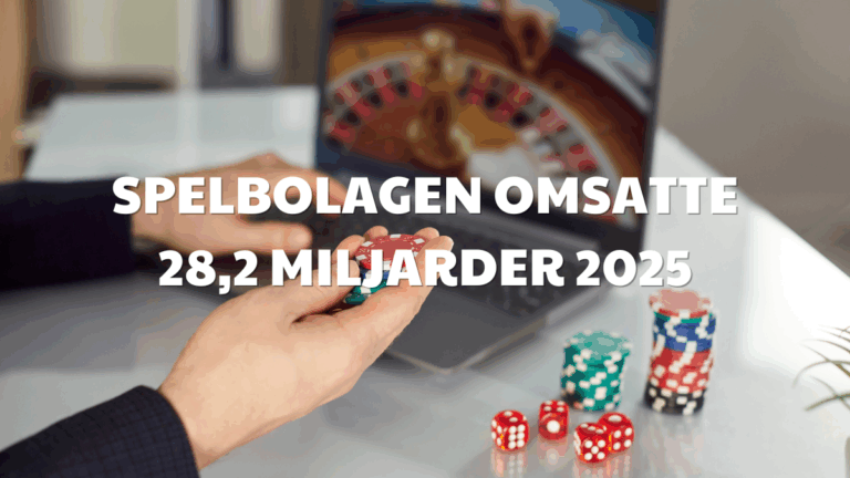 Ny statistik: Så mycket spelade svenskarna för under 2025