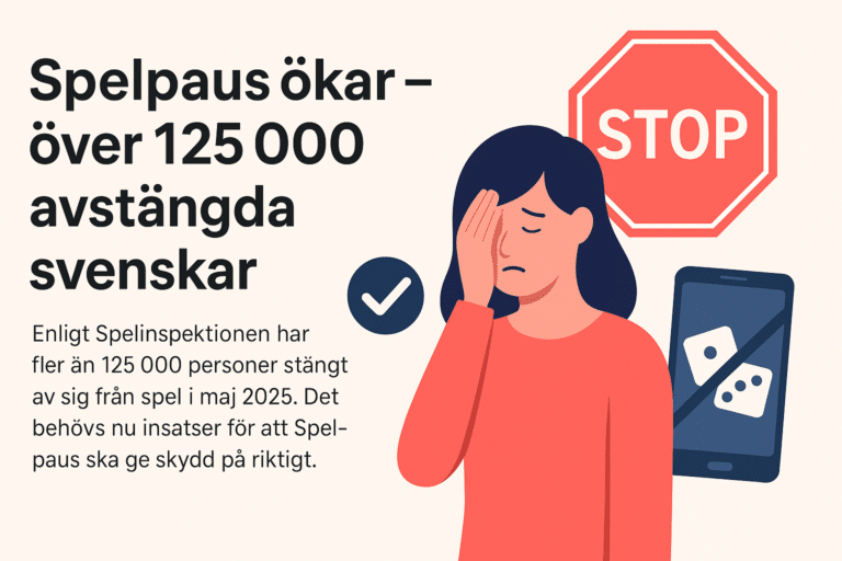 Allt fler använder Spelpaus för att stänga av sig från spel