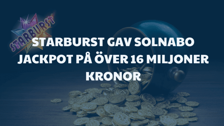 Spelare vann 16 miljoner på Starburst
