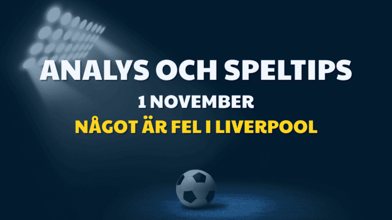 Stryktipset tips 1 November