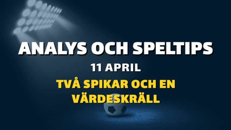 Stryktipset tips 11/4