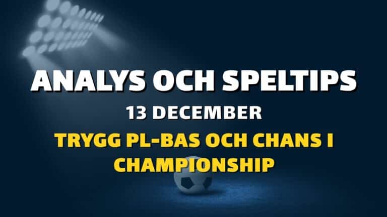 Stryktipset tips 13/12