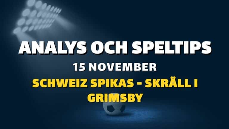 Stryktipset tips 15/11