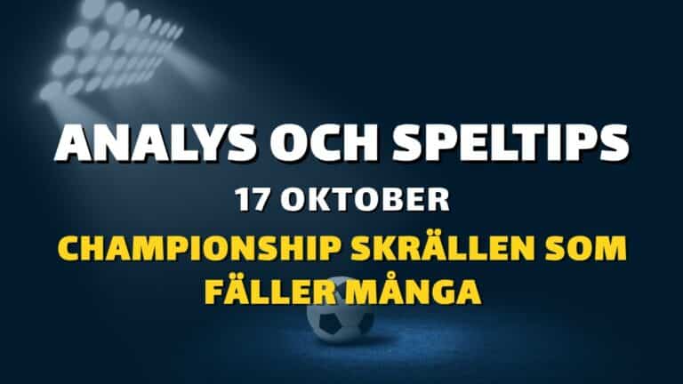 Stryktipset tips 17/10