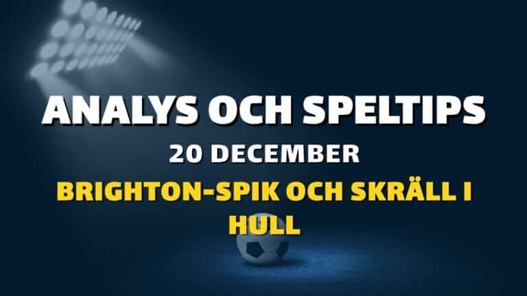 Stryktipset tips 20/12