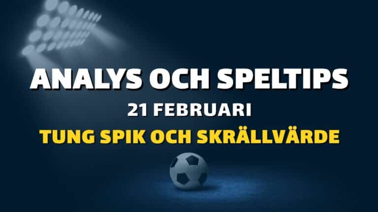 Stryktipset tips 21/2