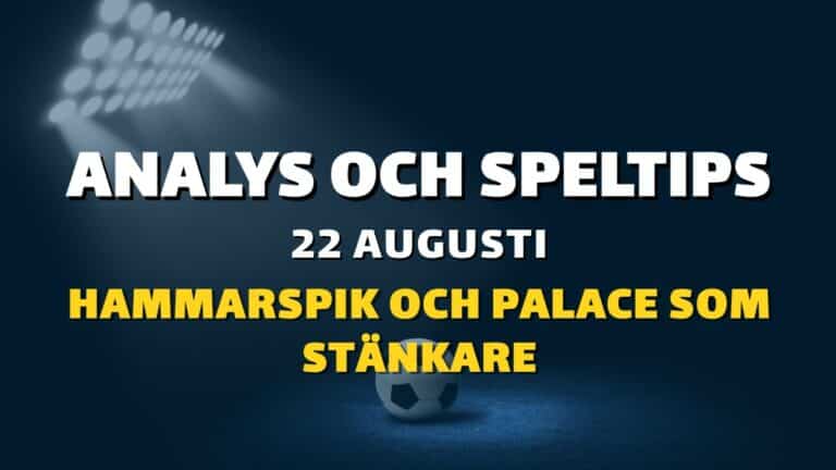 Stryktipset tips 22/8