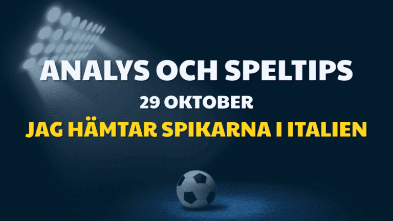 Topptipset tips Onsdag 29/10