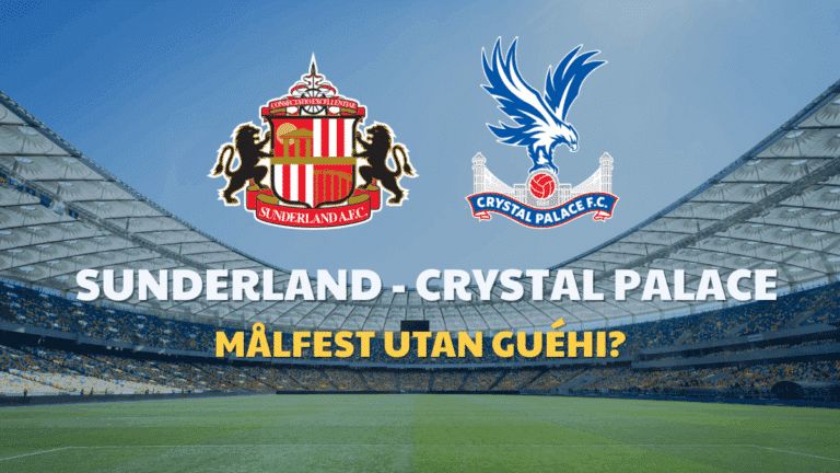 Speltips: Sunderland – Crystal Palace 17/1