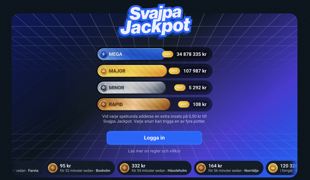 svajpa jackpot
