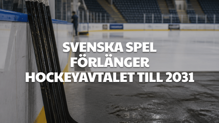 Svenska Spel förlänger hockeyavtalet till 2031