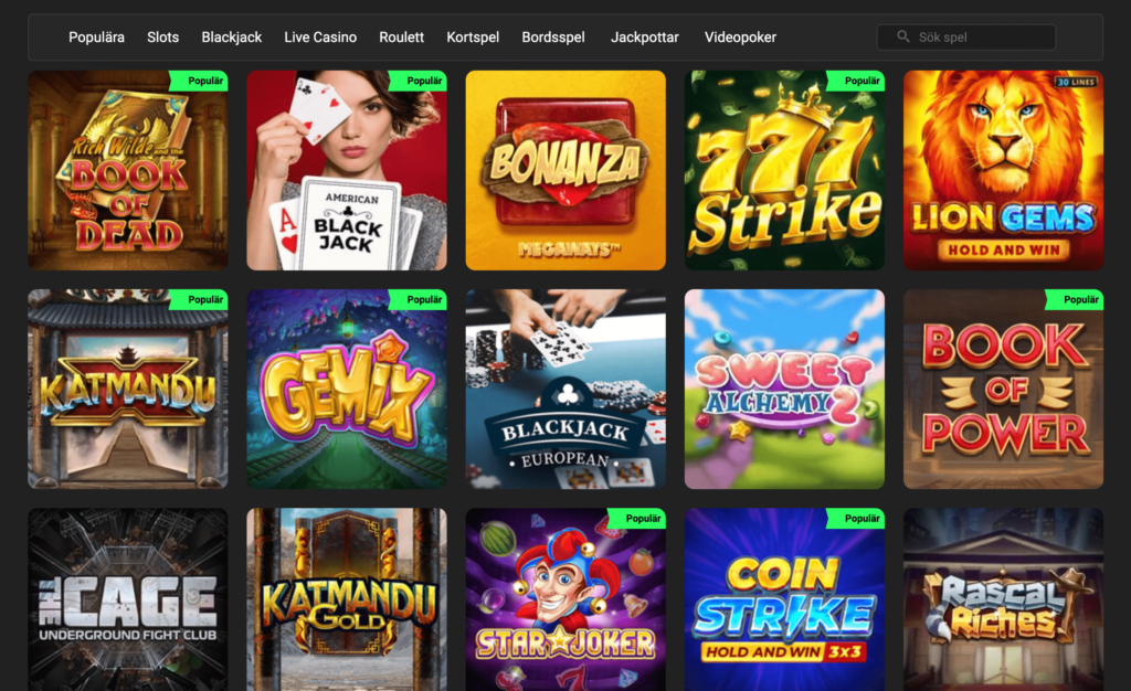 swift casino spel