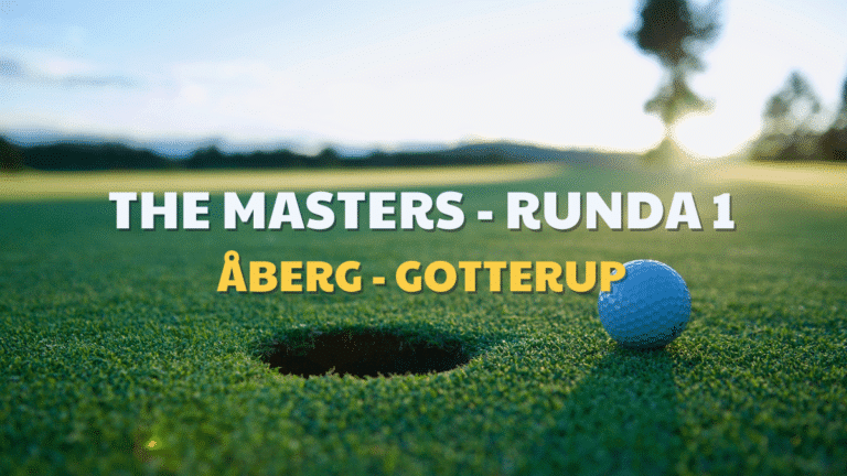 Speltips: The Masters – Åberg vs Gotterup Runda 1