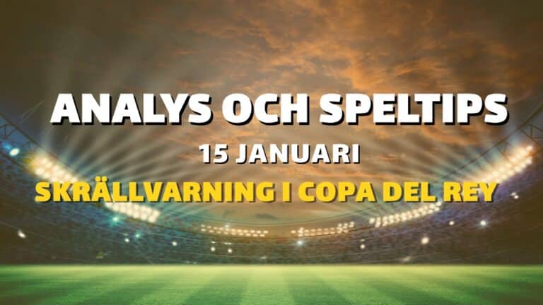 Topptipset tips 15/1 – Bäddat för en Burgos-skräll