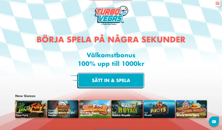 turbo vegas välkomstbonus