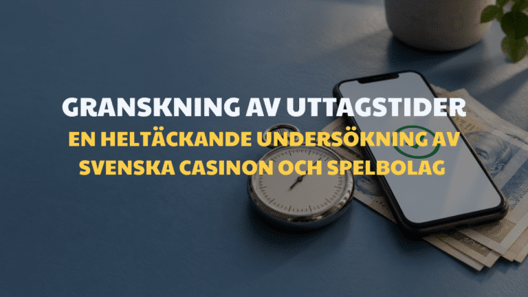 Test av uttagstider per spelbolag