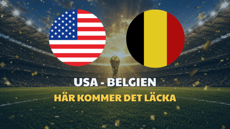 USA – Belgien: Speltips & Odds VM 2026