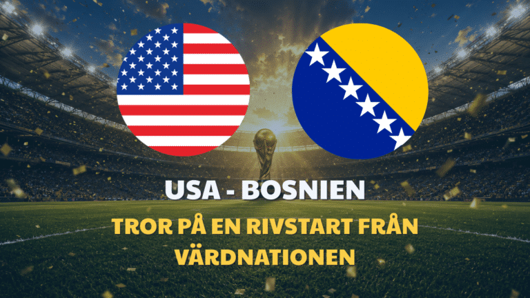 USA – Bosnien och Hercegovina: Speltips & Odds VM 2026