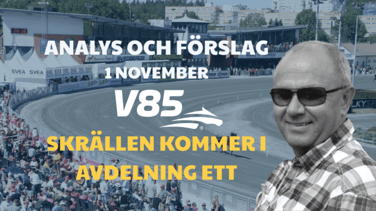 V85 Tips Lördag 1 November