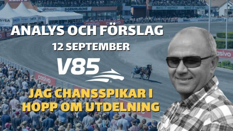 V85 tips lördag 12 september