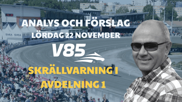 V85 tips lördag 22/11