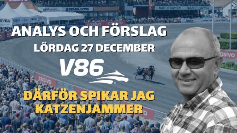 V85 Tips Lördag 27/12