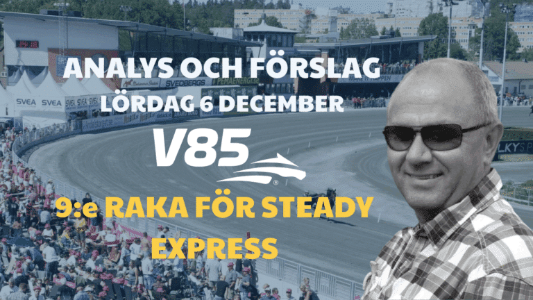 V85 Tips lördag 6/12