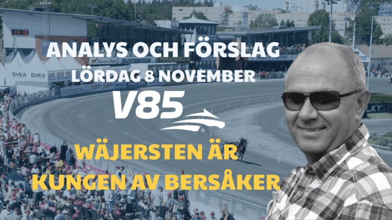V85 Tips lördag 8/11 Bergsåker