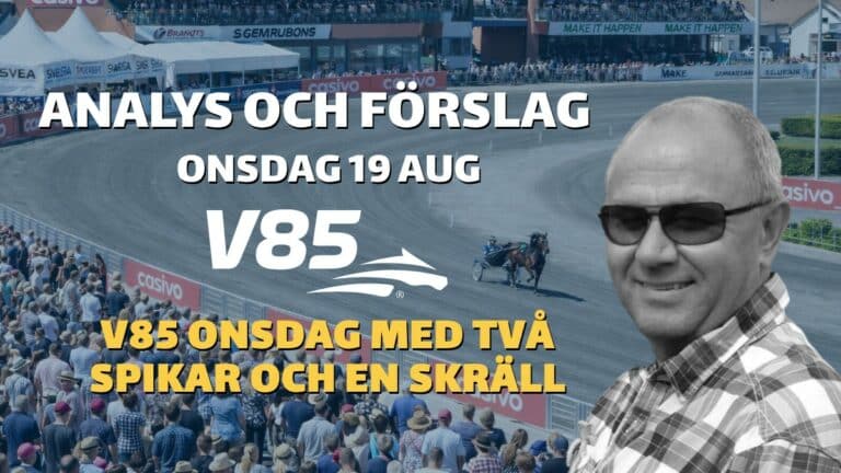V85 tips onsdag 19 augusti