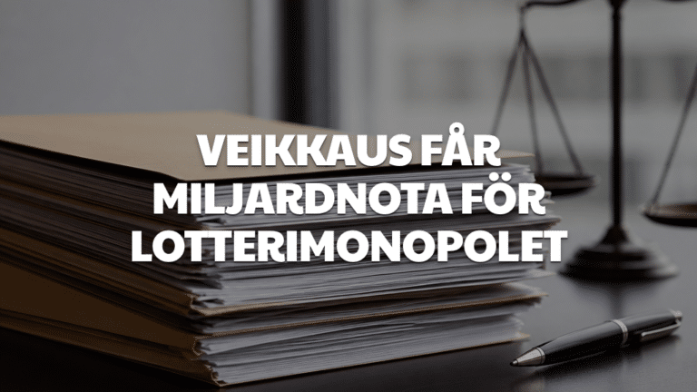 Veikkaus får miljardnota för lotterimonopolet