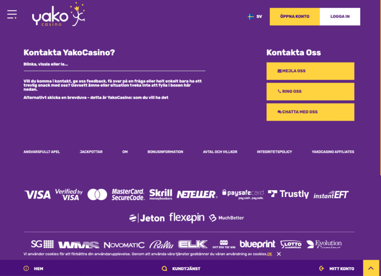 yako casino kundtjänst