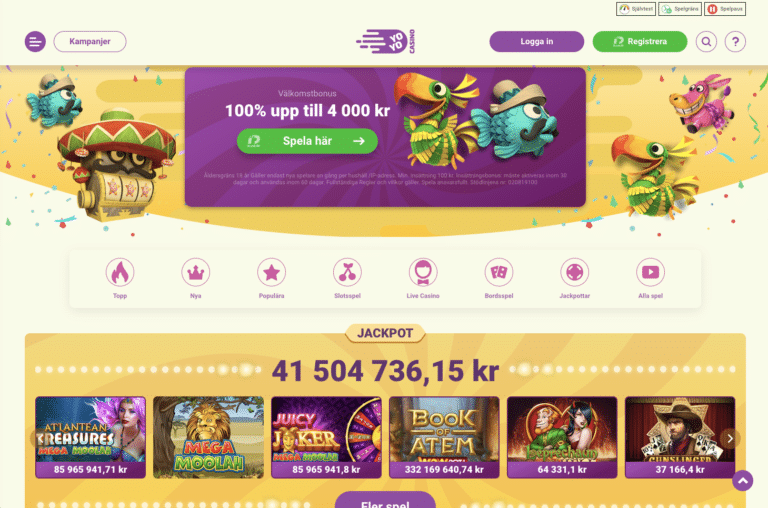 yoyo casino startsida